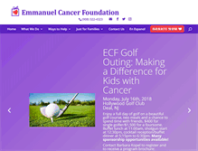 Tablet Screenshot of emmanuelcancer.org